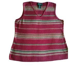 Lauren Ralph Lauren Knit Vest Cotton Linen…